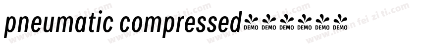 pneumatic compressed字体转换